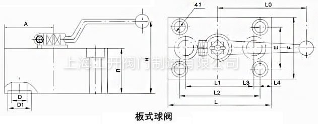 YJZQ板式高壓球閥結(jié)構(gòu)尺寸 YJZQ板式高壓球閥結(jié)構(gòu)尺寸